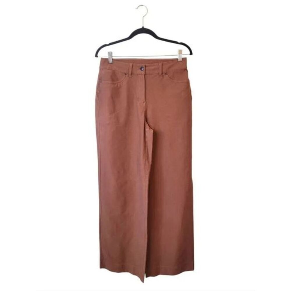 City Sleek 5 Wide-Leg Rust Pants Women's Size 27